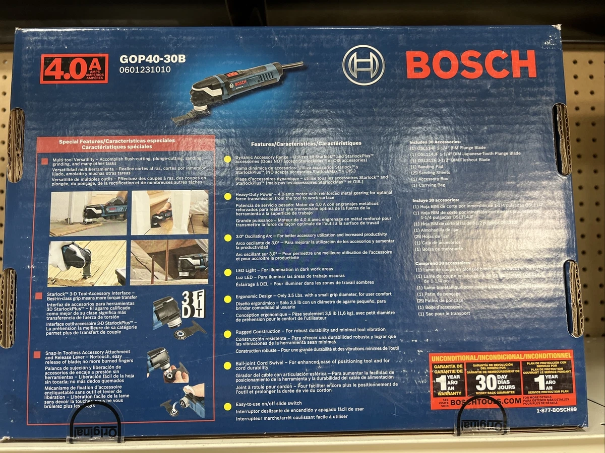 Bosch GOP40 30B StarlockPlus Oscillating Multi Tool Kit 346480139