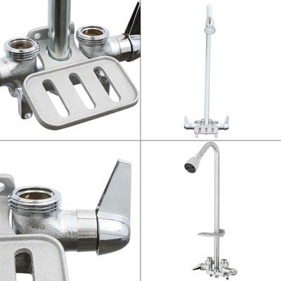 1 Spray Outdoor Utility Shower Faucet In Chrome Valve Included