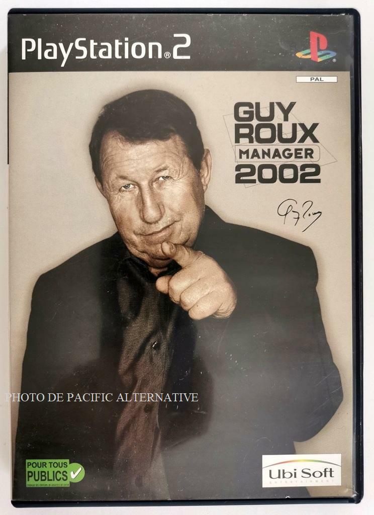 jeu GUY ROUX MANAGER 2002 pour playstation 2 PS2 francais gestion foot COMPLET