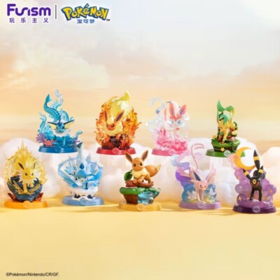 Pokemon Evoli Entwicklungen Figur Original Funism Anime Manga Blind Box 1x NEU