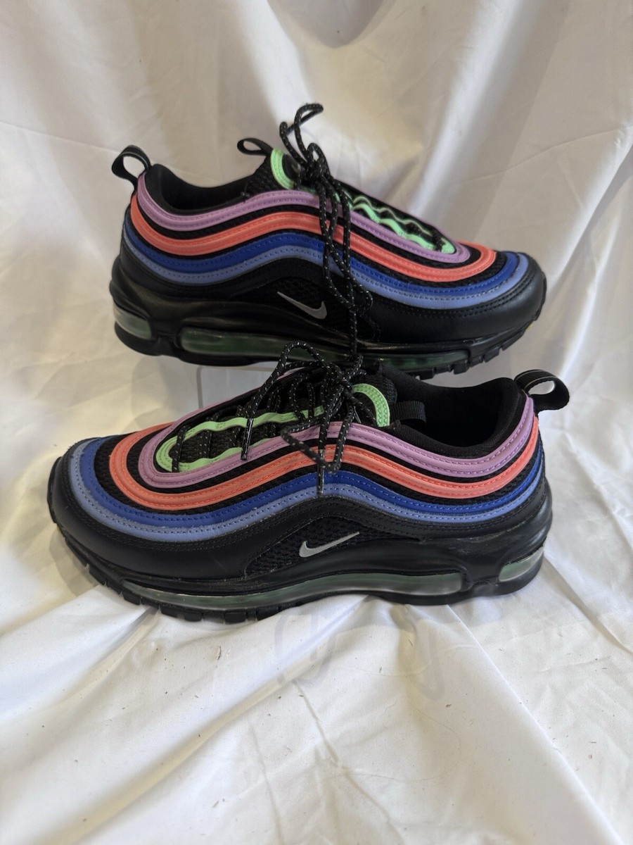 Nike Air Max 97 Electro Green Fuchsia Unisex Kids Uk Size UK
