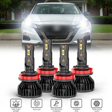 For Nissan Altima 2007-2021 4pcs 6000k Led Headlight High Low Beam Bulb Combo