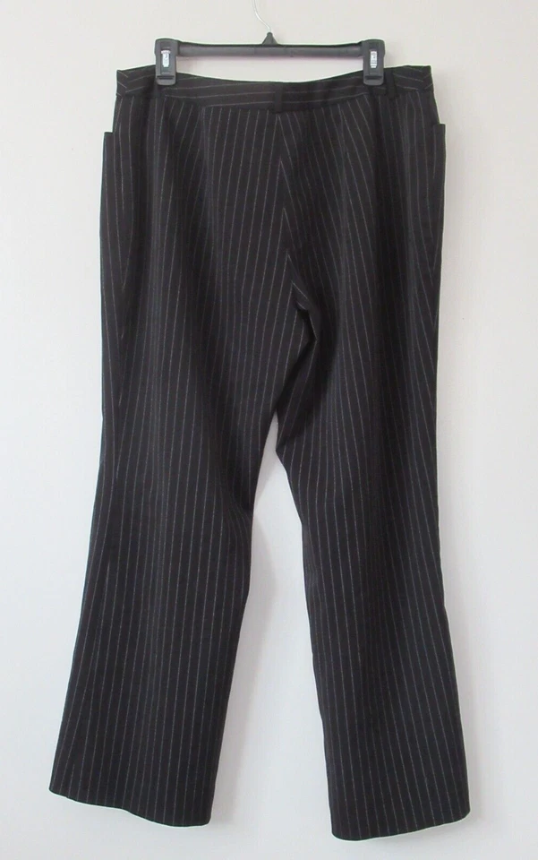 TRACY EVANS Limited 3739 Black Gray STRIPE Dress Pants Size 16W Women's - Image 3 of 4