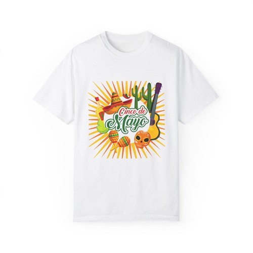 Cinco de Mayo Unisex T-Shirt | Colorful Mexican Fiesta Tee - Picture 2 of 213