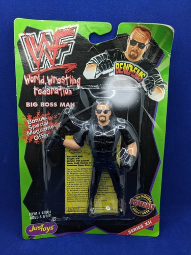 WWF WWE Bend Ems Big Boss Man Justoys 12061 Series...