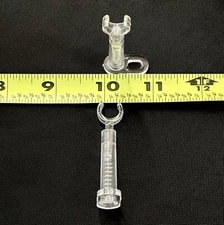 Individual SnapLock Neon Sign Tube Support, Clear 10mm, New, Select Quantity