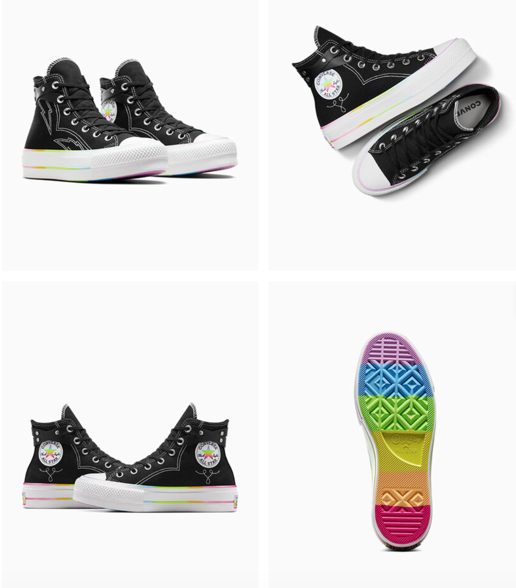 NEW Women's CONVERSE All Star Lift Platform Pride A10218C Shoes