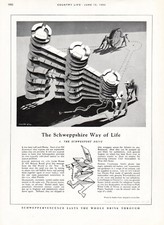 1954 Schweppes Schweppshire Original Full Page Vintage Magazine Ad