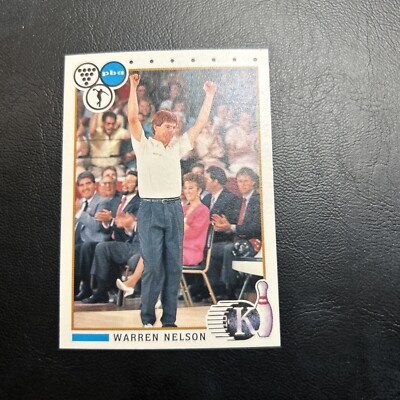 Jb16 PBA Pro Bowlers KingPin Bowling 1990 #24 Warren Nelson Fresno California