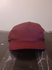 *PREOWN: SPORTSMAN Snapback Plain/Burgundy Maroon - size, OSFA | w/ Ropeline RED