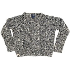 Polo Ralph Lauren Loose Cable Knit Sweater Fisherman Marled Cotton Kids' 6