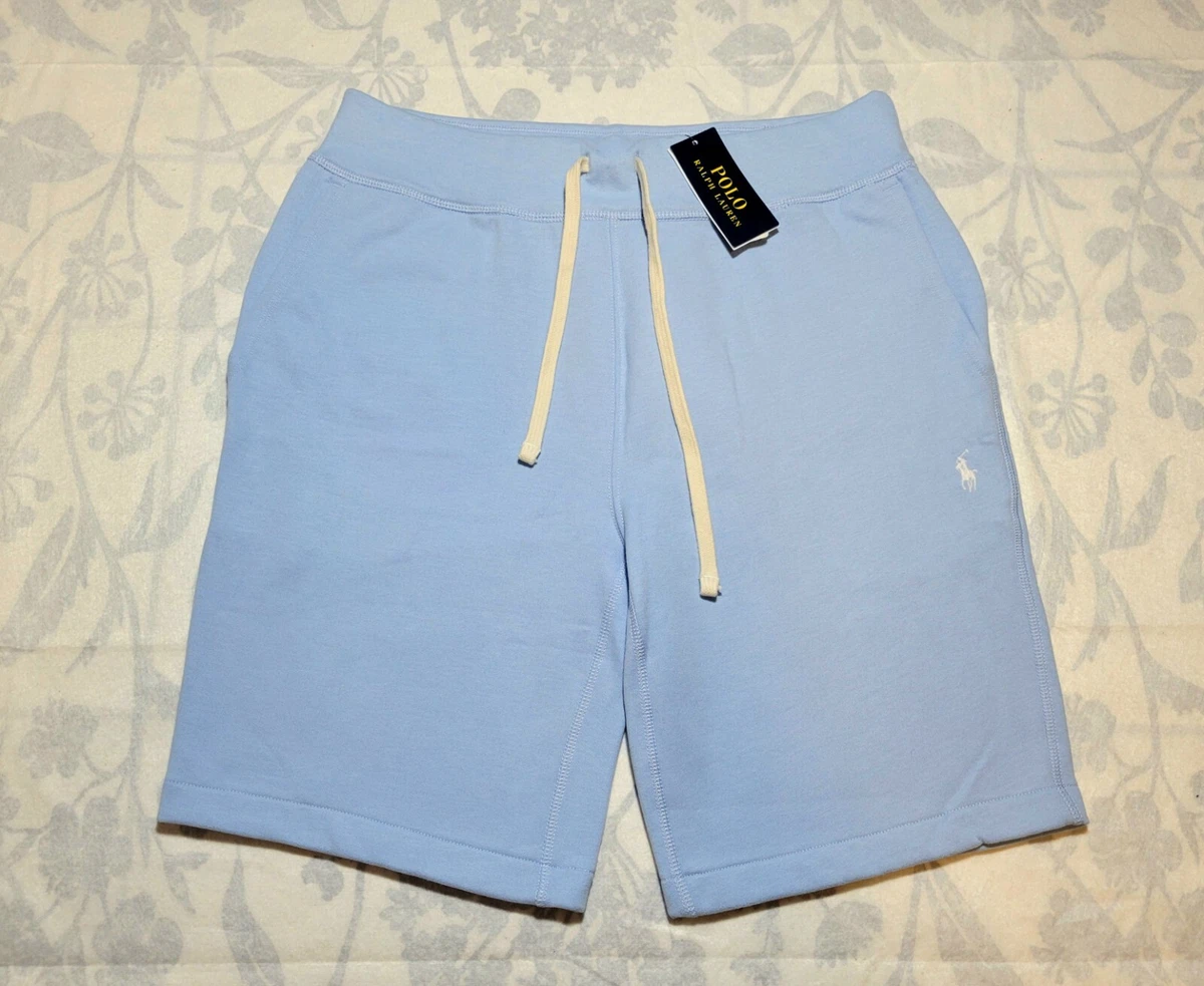 Blue Cotton Fleece Classic Shorts