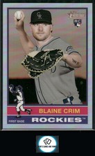 2025 Topps Heritage #662 Blaine Crim Chrome Refractor
