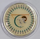 2021 1oz .999 Silver M6 Colorized Enamedled Free Bird Round in a Capsule