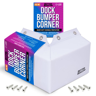 Better Boat Dock Corner Bumper Guard 6X4 High Density Foam For 90 Degree Dock
