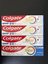 4x Colgate Total Whitening Toothpaste GEL Antibacterial Protect 5.1oz Exp 06/26+