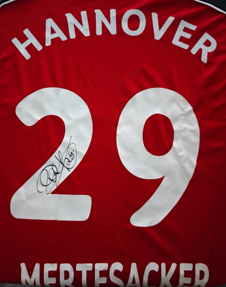 Trikot Uhlsport Hannover 96 I 2004-2005 Home - Mertesacker 29 Signiert Autogramm - Bild 4 von 4