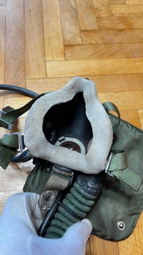 Ancien masque à oxygène pilote de chasse armée de l'air russe KM-32 MIG avion - Photo 8/13