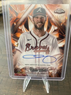 2025 Topps Chrome Sapphire Selections Chris Sale Autograph /25 SSA-CS Braves