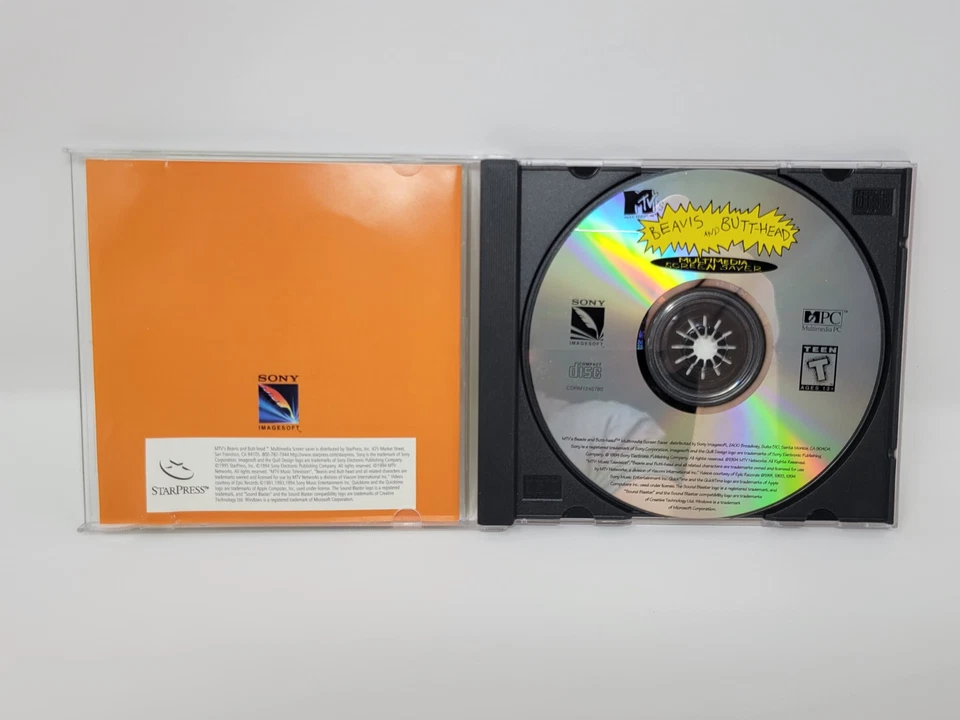 MTV's BEAVIS AND BUTTHEAD Multimedia Screen Saver PC 1994 MIKE JUDGE 90s MTV - Image 3 of 4