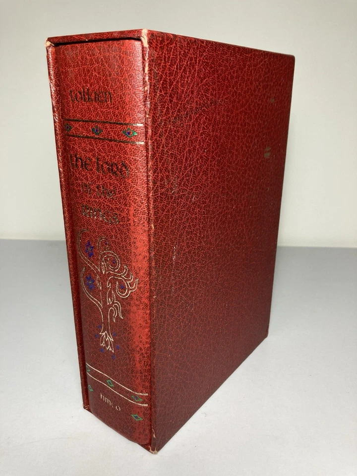 The Lord Of The Rings J.R.R. TOLKIEN 1974 Collector's 2nd Ed Map/Slip 1st Print Foto 2 de 4