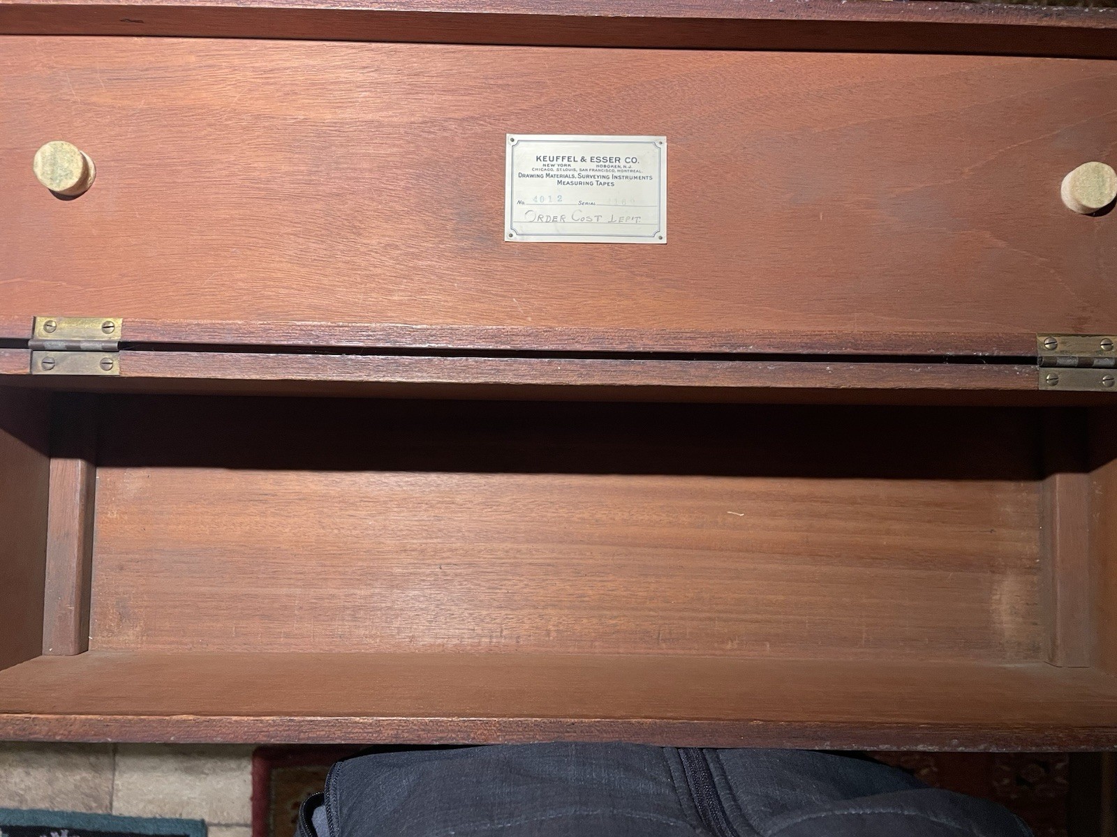 Keuffel & Esser 4012 Thacher Cylindrical Slide Rule Calculating Instrument