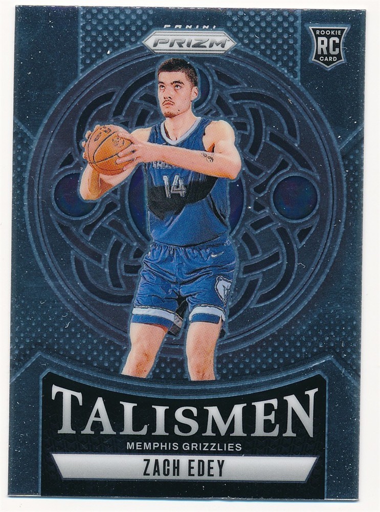 ZACH EDEY 2024-25 PANINI PRIZM TALISMEN #21 RC ROOKIE GRIZZLIES MINT