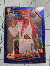 2025 Panini Donruss WNBA Net Saniya Rivers 150 Blue Velocity Prizm RC