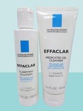 LA ROCHE POSAY EFFACLAR CLARIFYING SOLUTION MEDICATED GEL CLEANSER 3.4 OZ 2PCS
