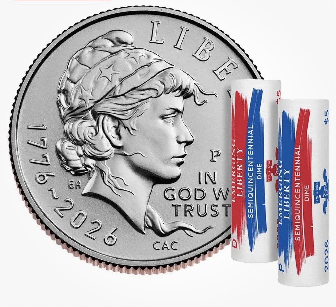 2026-P&D Semiquincentenial Emerging Liberty Dimes 2 Coins - BU **FREE SHIPPING**