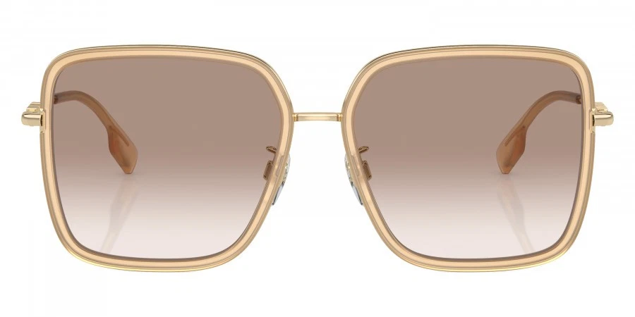 Nuevas gafas de sol cuadradas Burberry para mujer BE3145D 134913 beige ópalo/marrón 58 mm Foto 2 de 4