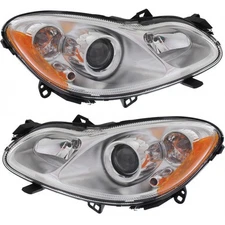For Smart Fortwo Headlight 2010-2015 Pair Driver and Passenger Side | Halogen