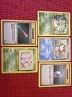 ❗️Lot 2: Pokemon Base Set 2 Lot - 5x Common Rare Cards Lot OLD Vintage!