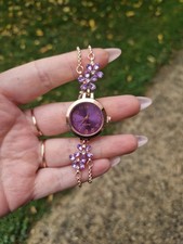 Image of New Women’s Purple And Gold Lavender Quartz Watch One-size