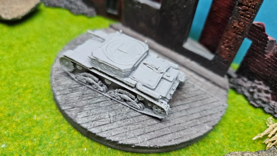 M13/40 Carro Armato Comando Italiano Italia WW2 Kit Modello 1/87 1/72 1/76 - Immagine 3 di 3