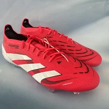 Men's Size 9 Adidas Predator Elite FG Pure Victory Pack Mens Cleats Red ID3882