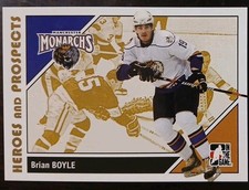 2007 - 2008 ITG Heroes And Prospects Brian Boyle Update Series #156 Hockey 