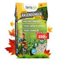 TerraUno Herbst RasendüNger 5 Kg KaliumdüNger Winterfest Langzeit 250 M²