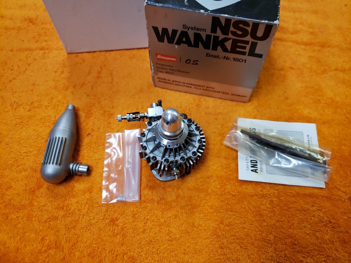 【希少】 OS NSU Wankel ロータリーエンジン 49-PI OS Engine - OS NSU Wankel 49-PI RC Rotary Motor - NIB - Nr 1801