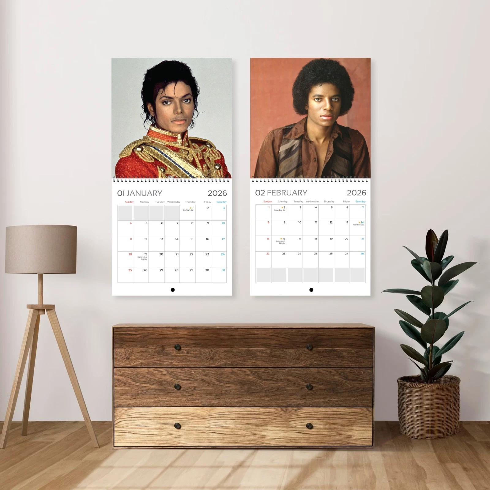 Michael Jackson 2026 Wall Calendar