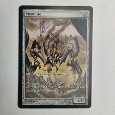 MTG Memnite Game Day & Store Championship Promo - Signed by Artist rk post