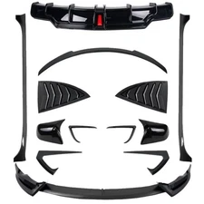 Full Body Kit for Tesla Model 3（17-23）：Rear Diffuser+Side Skirts+Front Lip..