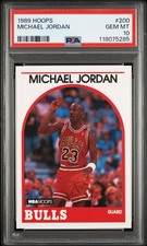 1989 Hoops #200 Michael Jordan HOF Bulls PSA 10 Gem Mint GOAT