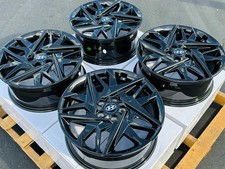 4 NEW 18" Black Wheels 5X114.3 Rims Fits 2012-2026 Hyundai Santa Fe / Santa Cruz