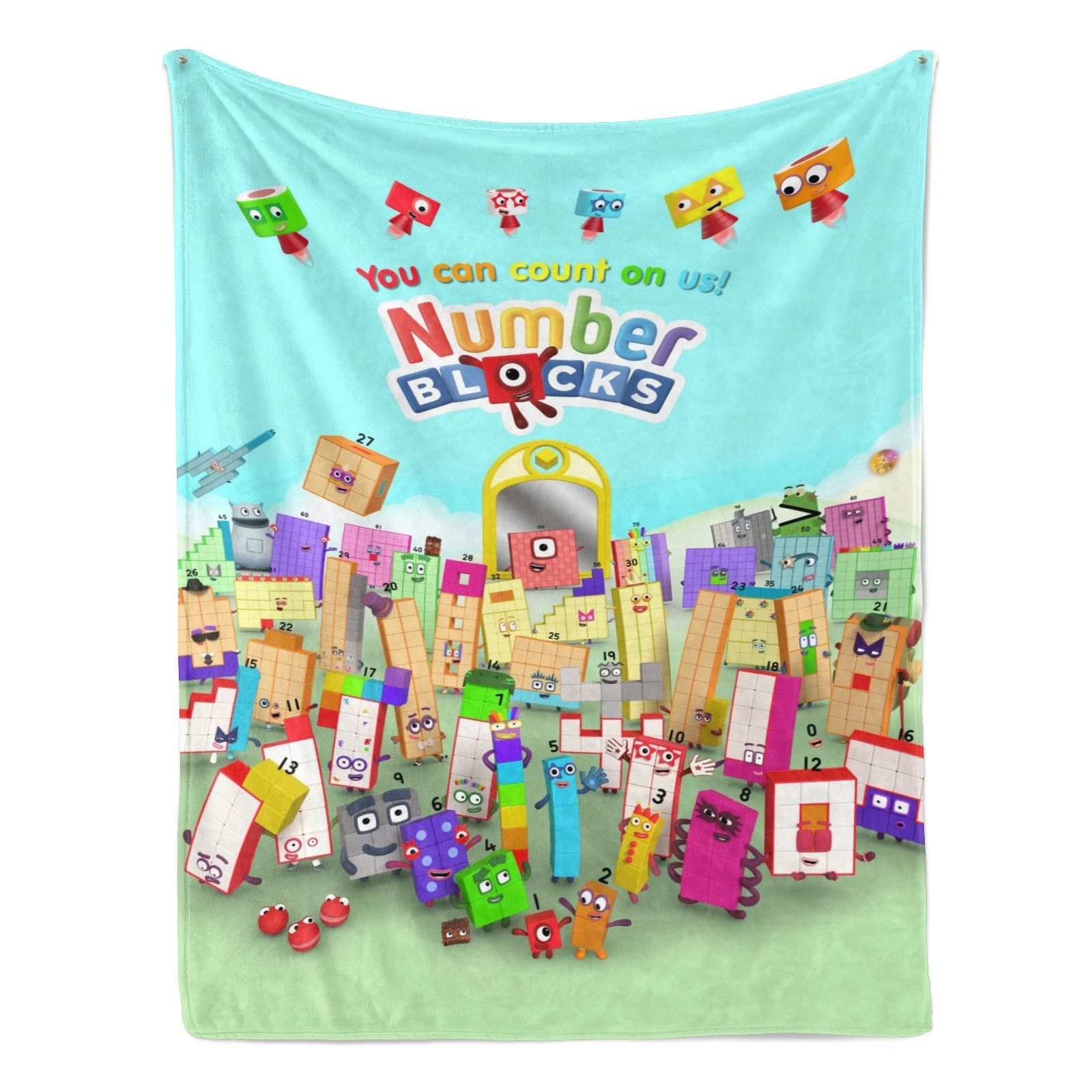Numberblocks Blanket Soft Bed Sofa Throw Cozy Lightweight Birthday Gift