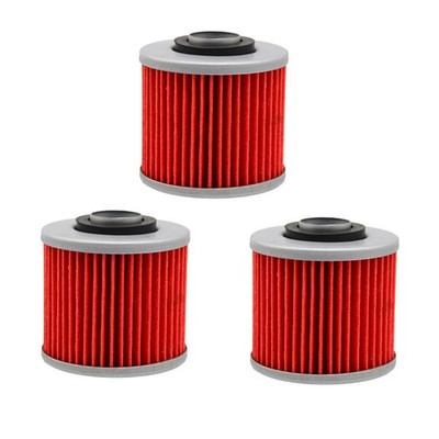 3Pack Oil Filter For Yamaha XVS650 XVS1100 V-Star Drag Star Virago YFM700 Raptor