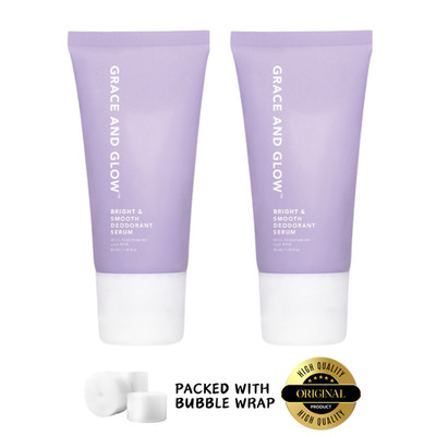 2 X Grace and Glow Bright & Smooth Deodorant Brightening Serum Roll On