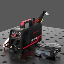 YESWELDER CUT-50DS Plasma Cutter with Welding Goggles, 50A 110V/220V