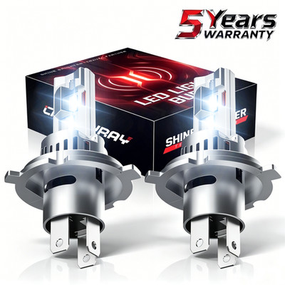 2PCS H4 9003 LED Headlight Bulbs High Low Beam Super Bright 6500K White