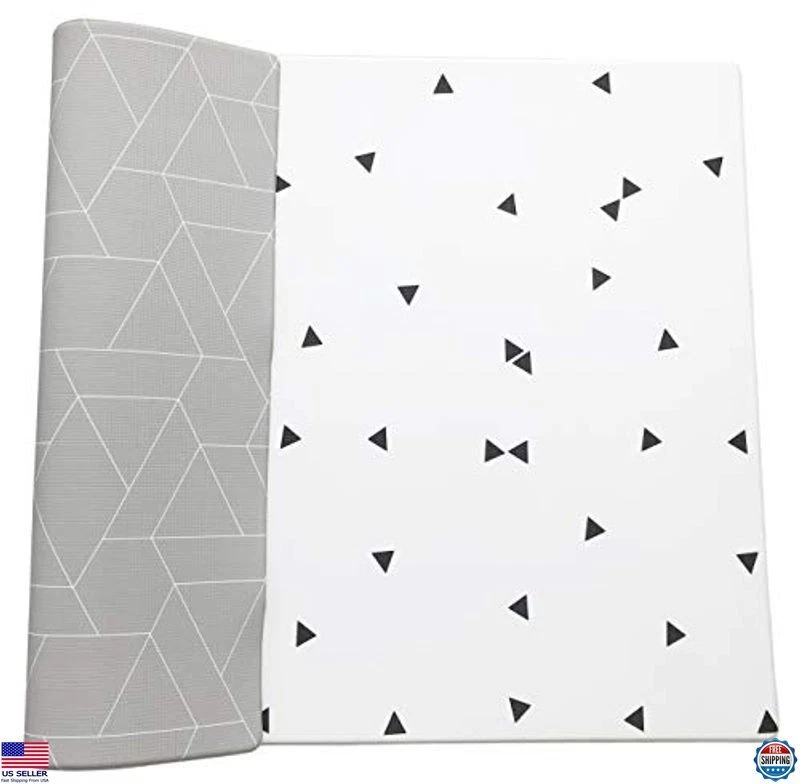 Soft Reversible Foam Baby Play Mat, Waterproof 6.5x4.5 ft, Non-Toxic, Durable